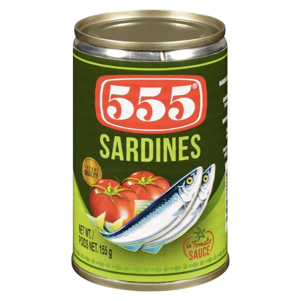 555 Sardines In Tomato Sauce 155g